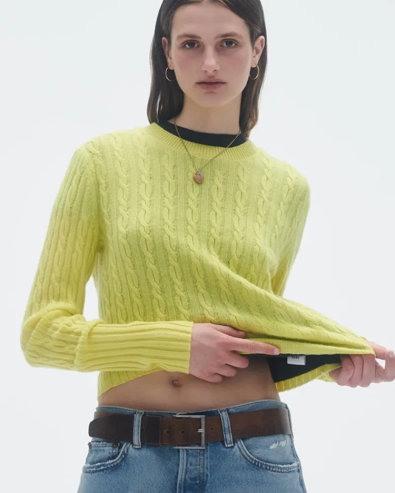 Women Guest In Residenc Tops & Sweaters>Cable Shrunken Crew