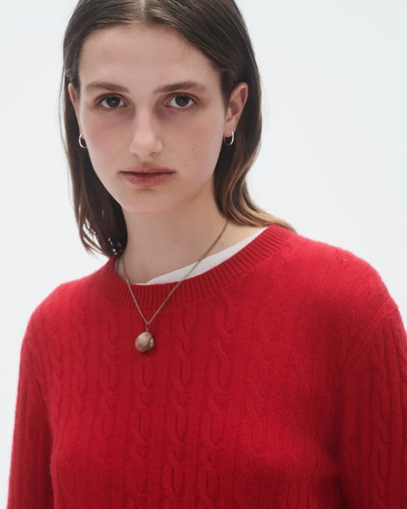 Women Guest In Residenc Tops & Sweaters>Cable Shrunken Crew