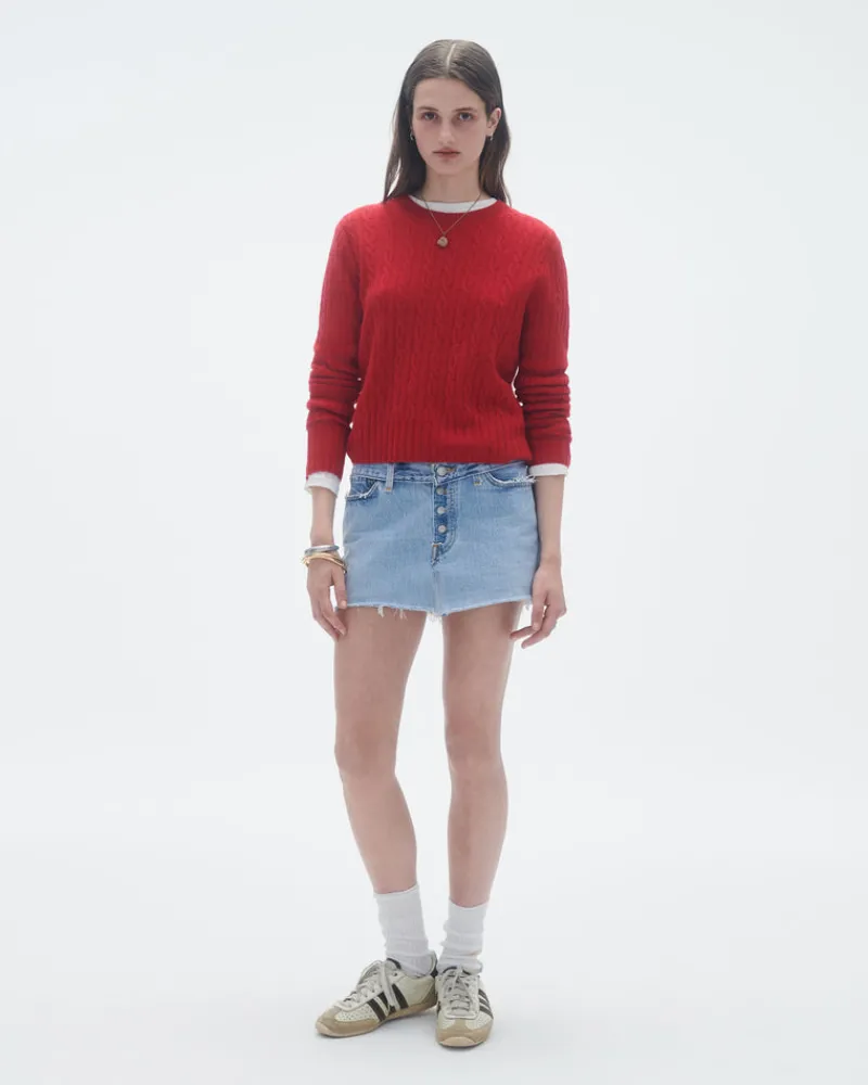 Women Guest In Residenc Tops & Sweaters>Cable Shrunken Crew