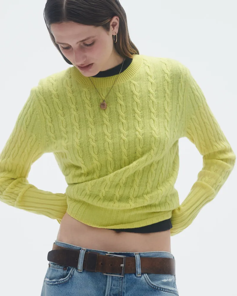 Women Guest In Residenc Tops & Sweaters>Cable Shrunken Crew