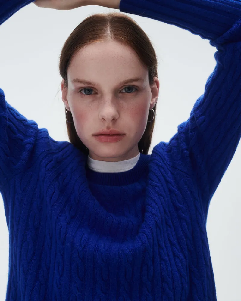 Women Guest In Residenc Tops & Sweaters>Cable Shrunken Crew
