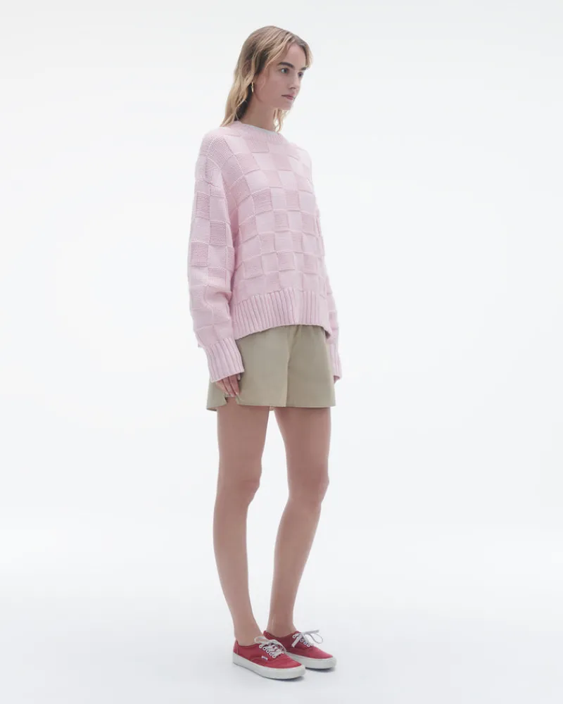 Women Guest In Residenc Tops & Sweaters>Checker Cozy Crew