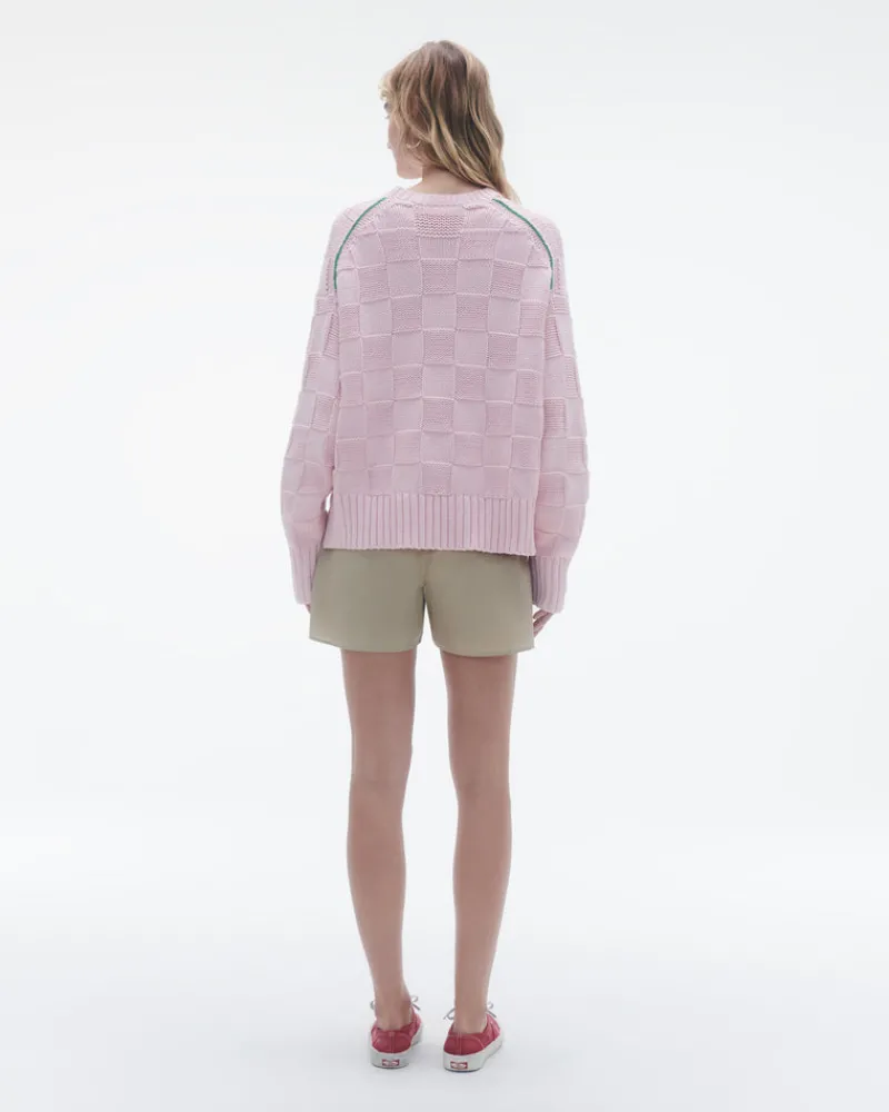 Women Guest In Residenc Tops & Sweaters>Checker Cozy Crew