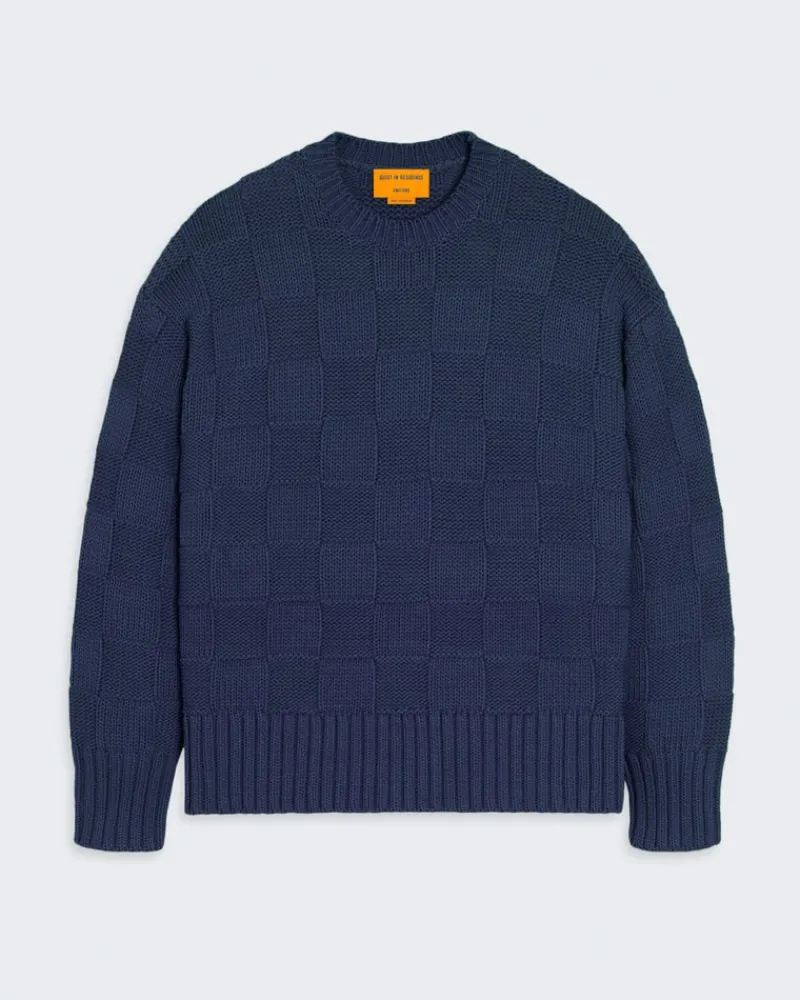 Women Guest In Residenc Tops & Sweaters>Checker Cozy Crew
