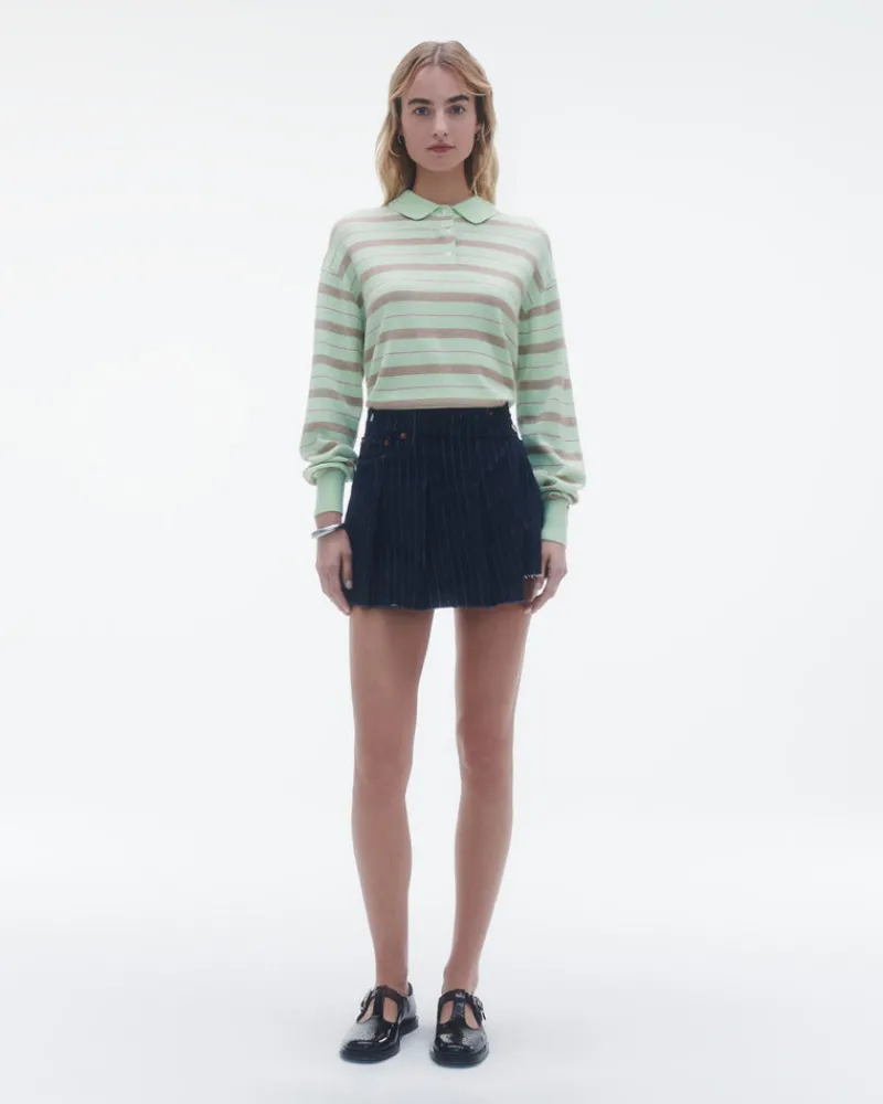 Women Guest In Residenc Tops & Sweaters>Collegiate Stripe Polo