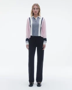 Women Guest In Residenc Tops & Sweaters>Cropped Stripe Rugby