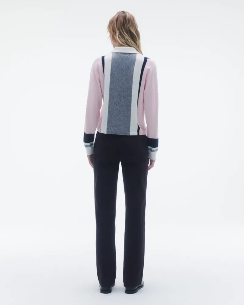 Women Guest In Residenc Tops & Sweaters>Cropped Stripe Rugby