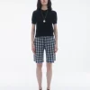 Women Guest In Residenc Bottoms>Gingham Bermuda Short