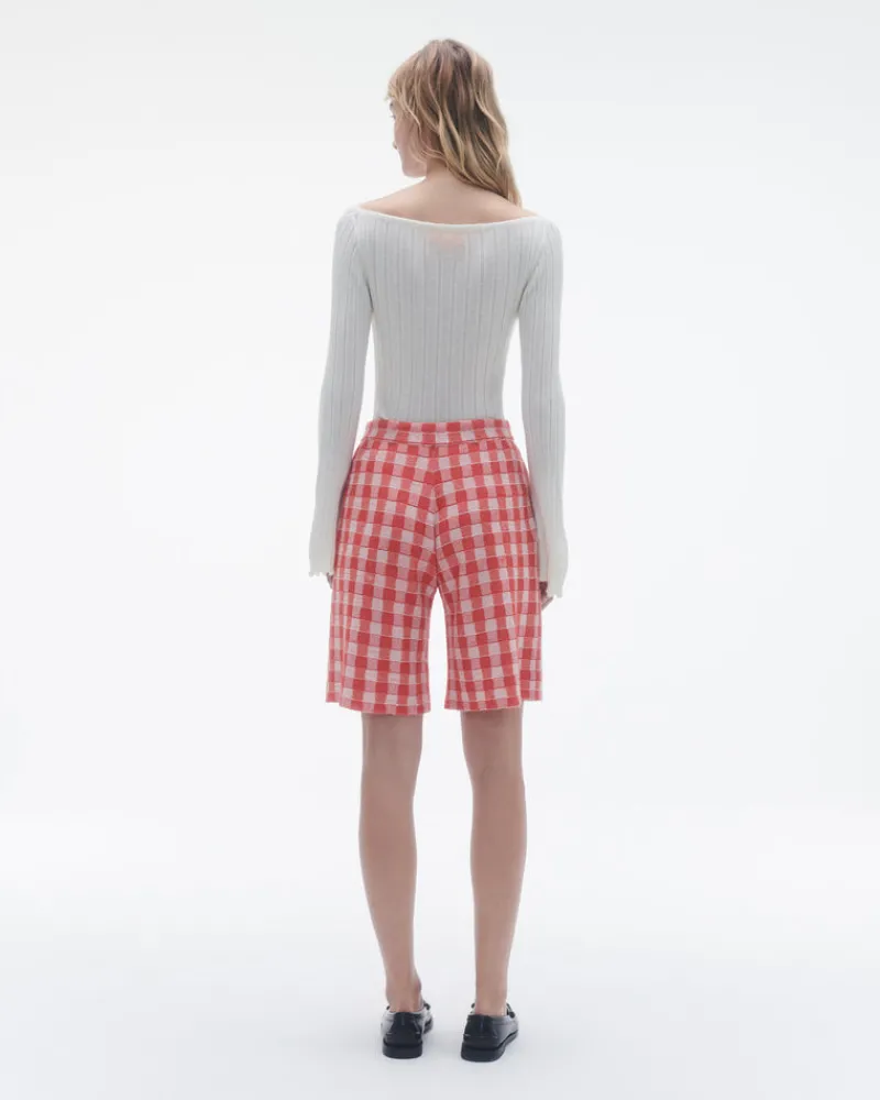 Women Guest In Residenc Bottoms>Gingham Bermuda Short