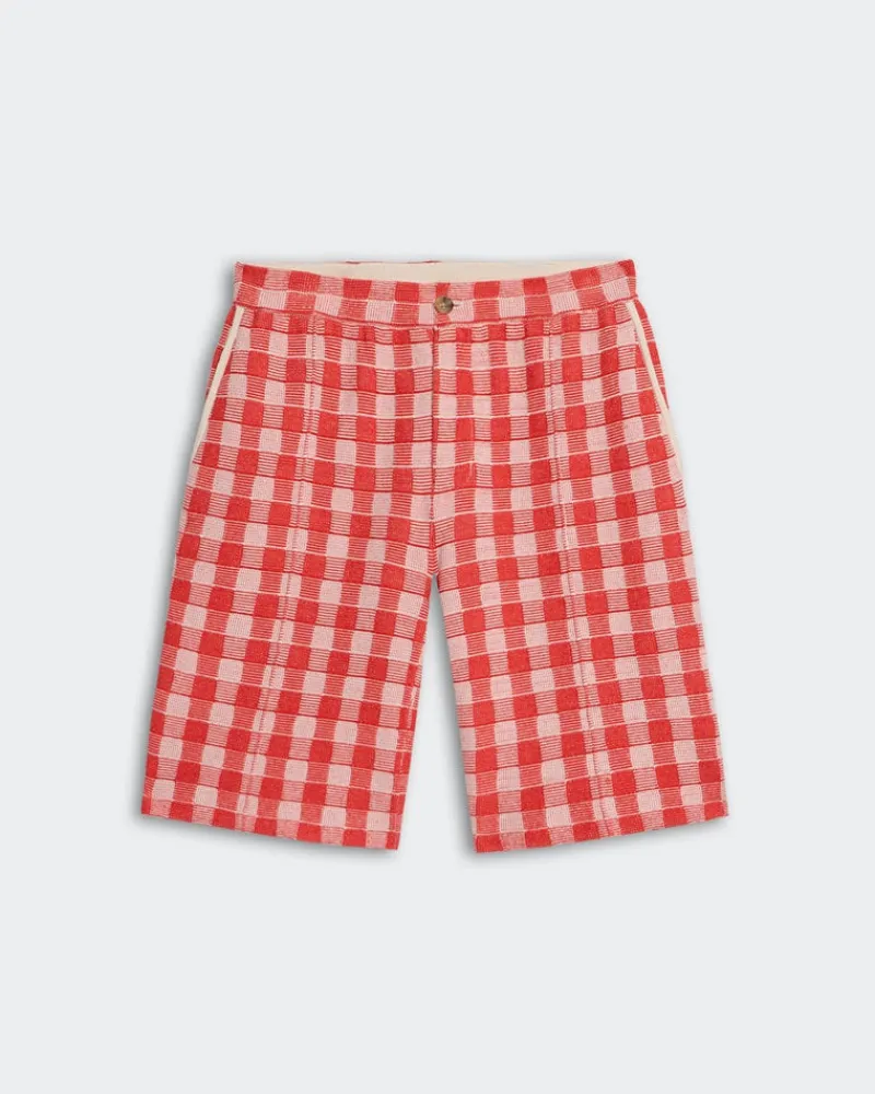 Women Guest In Residenc Bottoms>Gingham Bermuda Short