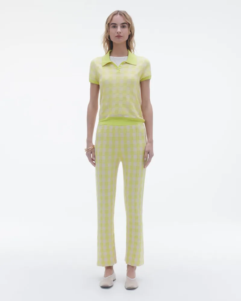 Women Guest In Residenc Tops & Sweaters>Gingham Shrunken Polo