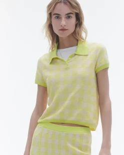 Women Guest In Residenc Tops & Sweaters>Gingham Shrunken Polo