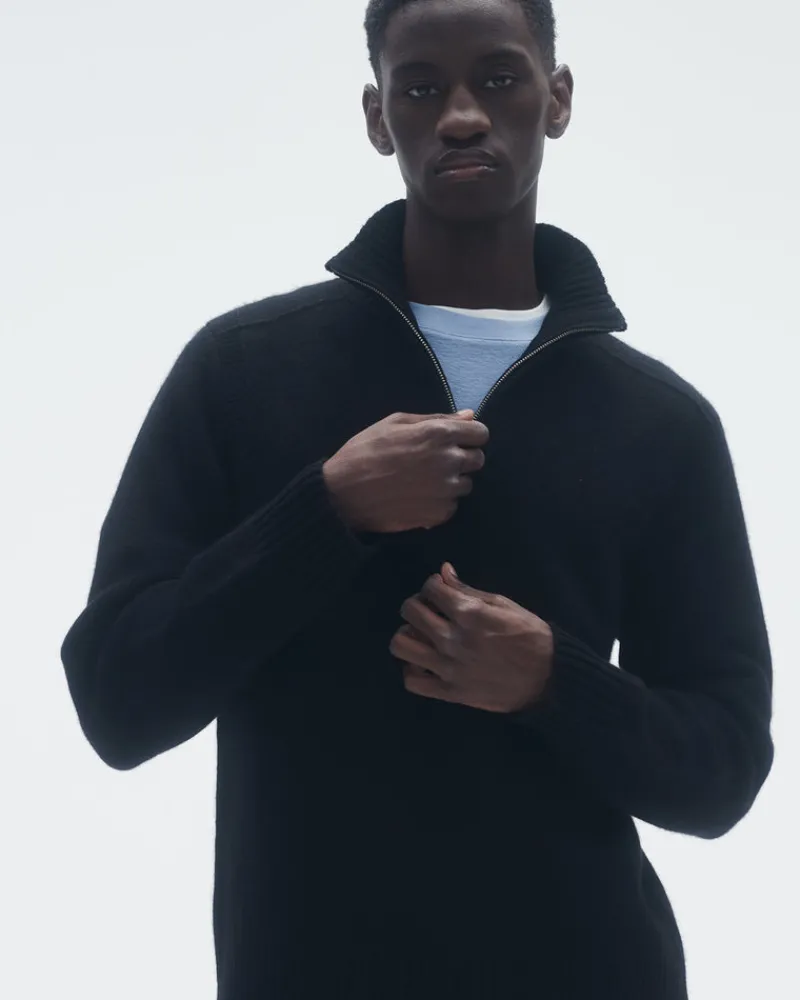 Guest In Residenc Tops & Sweaters>Half Zip Turtleneck