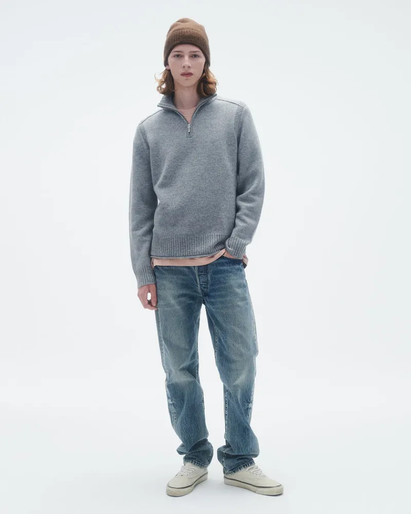 Guest In Residenc Tops & Sweaters>Half Zip Turtleneck