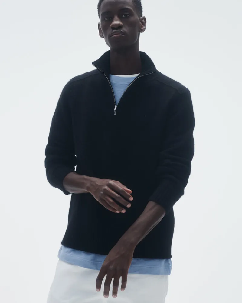 Guest In Residenc Tops & Sweaters>Half Zip Turtleneck