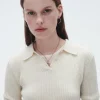 Women Guest In Residenc Tops & Sweaters>Ls Shrunken Polo