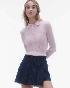 Women Guest In Residenc Tops & Sweaters>Ls Shrunken Polo