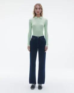 Women Guest In Residenc Tops & Sweaters>Ls Shrunken Polo