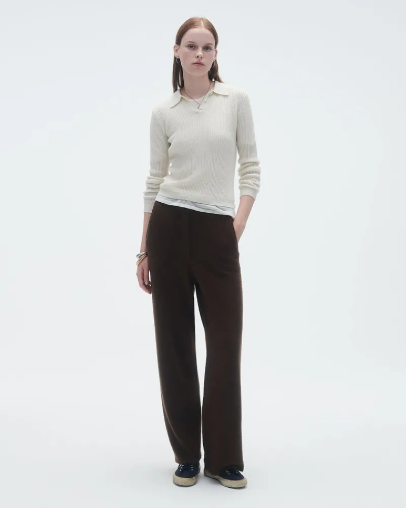 Women Guest In Residenc Tops & Sweaters>Ls Shrunken Polo