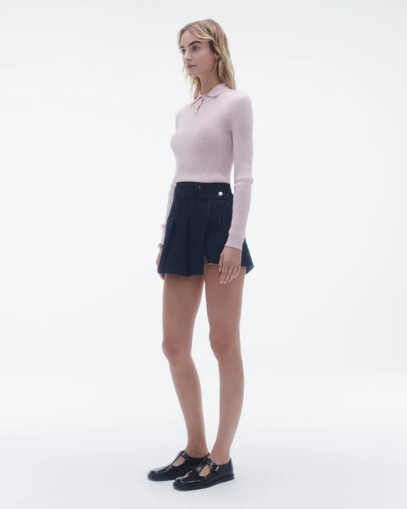 Women Guest In Residenc Tops & Sweaters>Ls Shrunken Polo