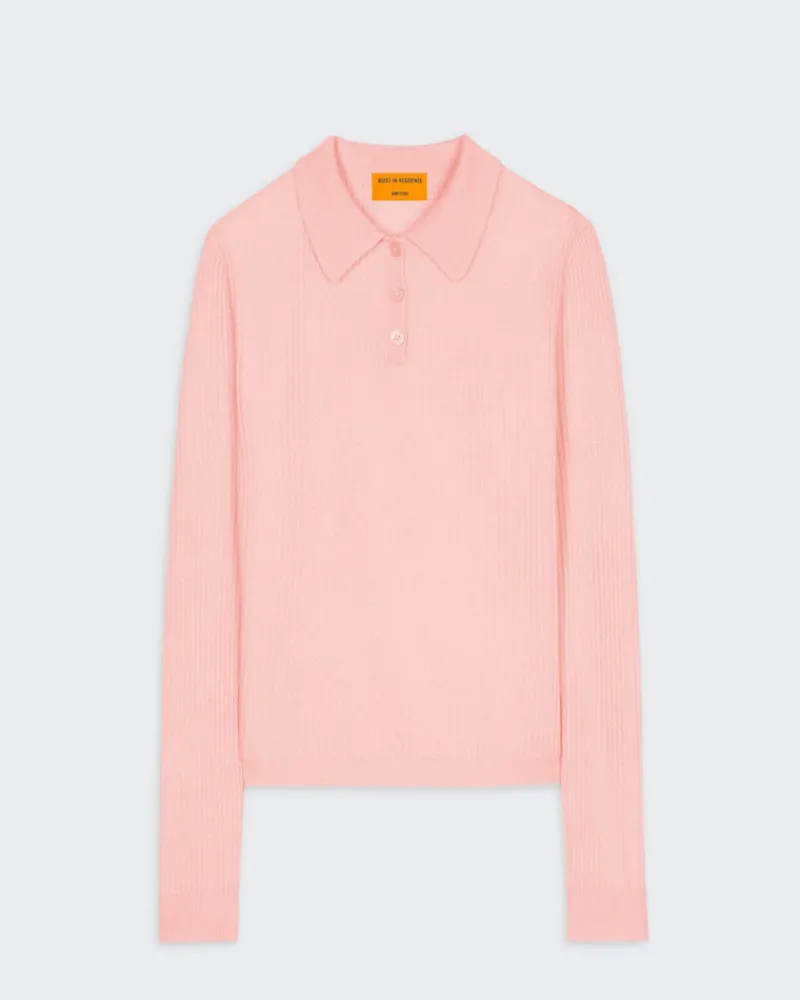 Women Guest In Residenc Tops & Sweaters>Ls Shrunken Polo