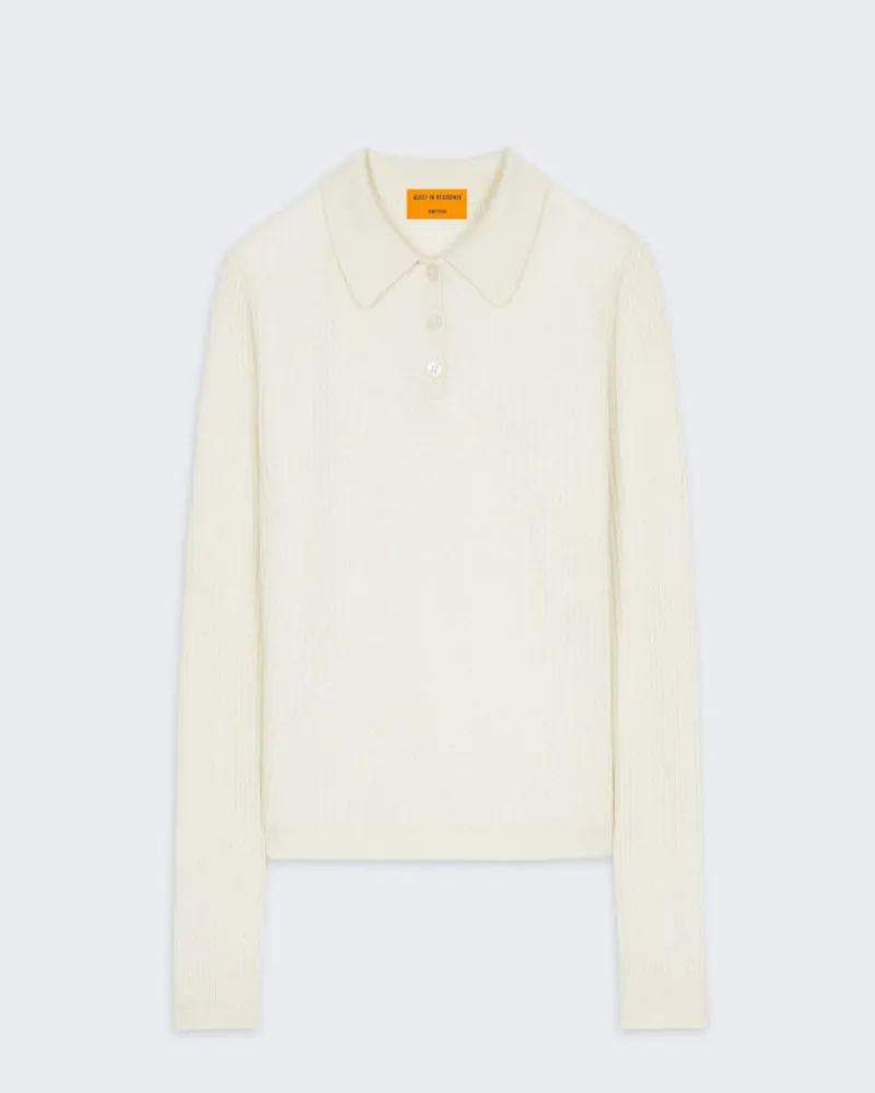 Women Guest In Residenc Tops & Sweaters>Ls Shrunken Polo