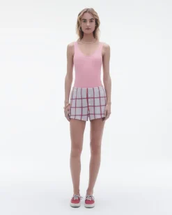 Women Guest In Residenc Bottoms>Picnic Plaid Short