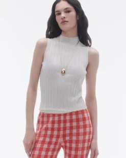 Women Guest In Residenc Tops & Sweaters>Rib Mockneck Shell