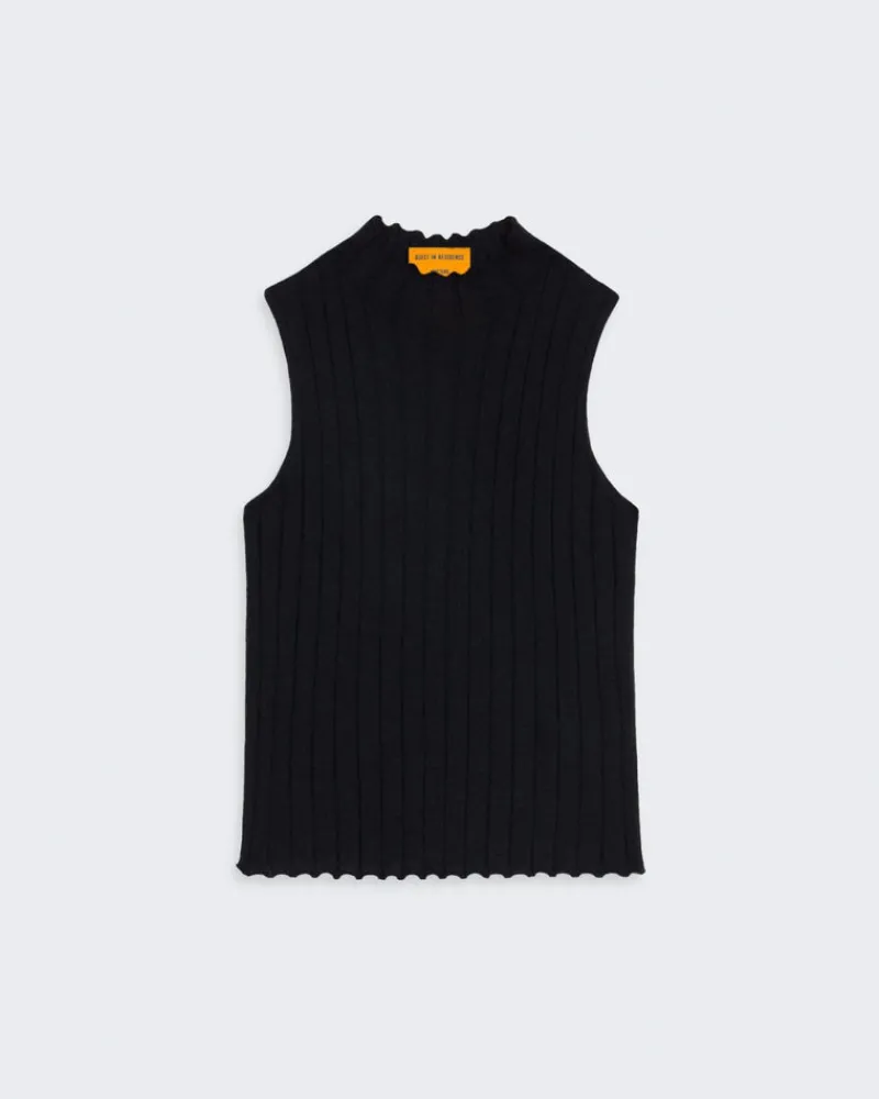 Women Guest In Residenc Tops & Sweaters>Rib Mockneck Shell