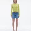 Women Guest In Residenc Tops & Sweaters>Shrunken Pointelle Crew