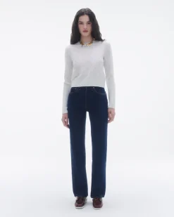 Women Guest In Residenc Tops & Sweaters>Shrunken Pointelle Crew