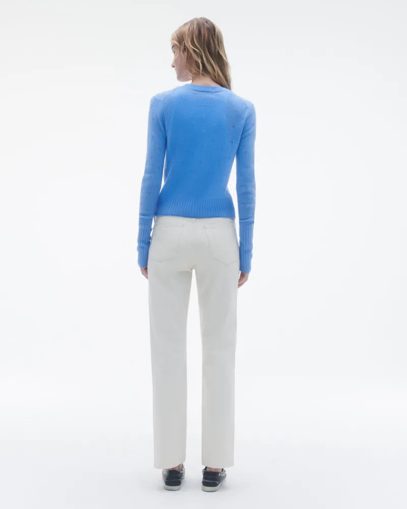 Women Guest In Residenc Tops & Sweaters>Shrunken Pointelle Crew