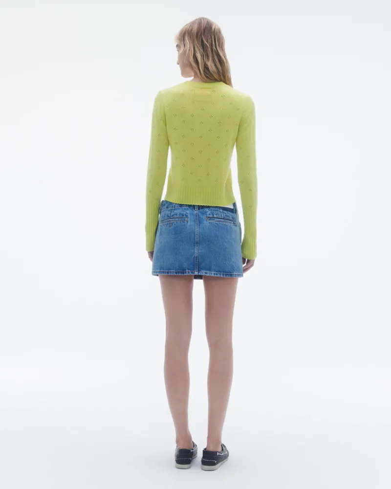 Women Guest In Residenc Tops & Sweaters>Shrunken Pointelle Crew