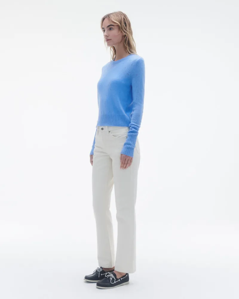 Women Guest In Residenc Tops & Sweaters>Shrunken Pointelle Crew
