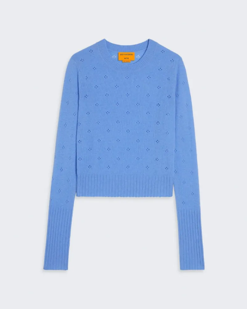 Women Guest In Residenc Tops & Sweaters>Shrunken Pointelle Crew