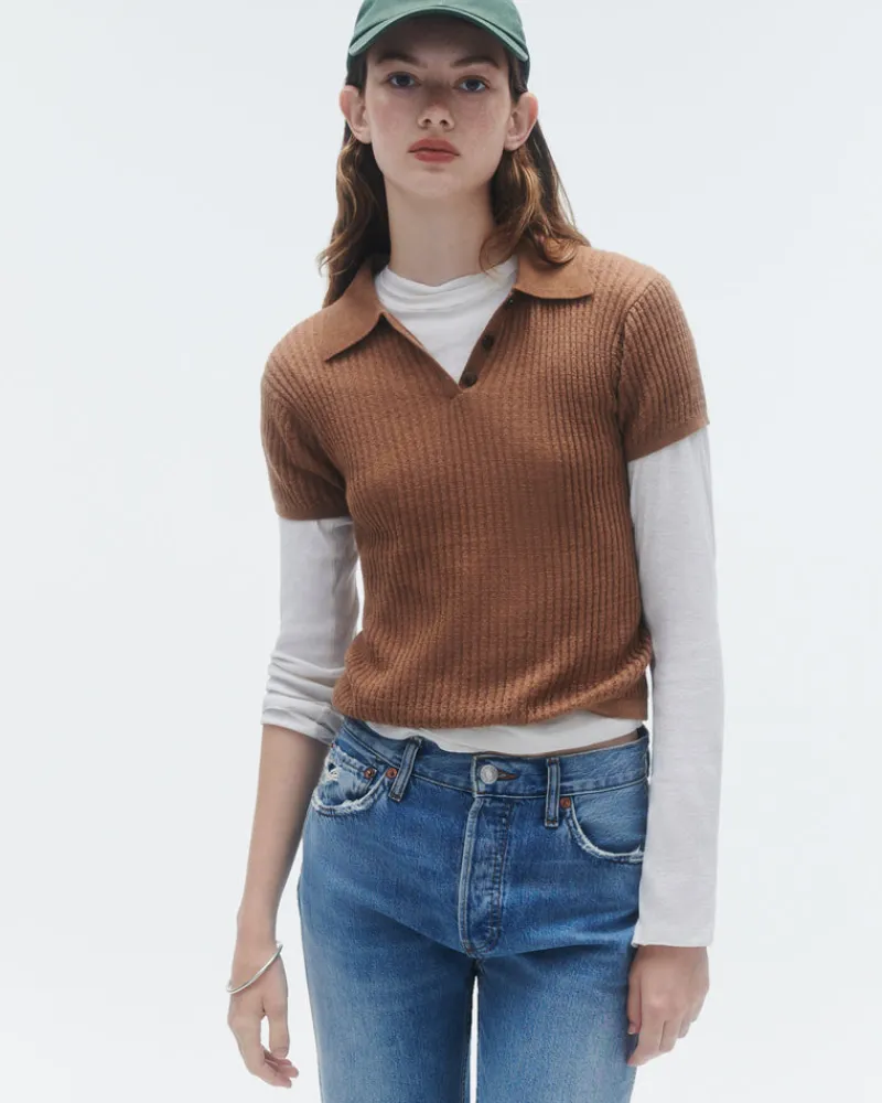 Women Guest In Residenc Tops & Sweaters>Shrunken Polo