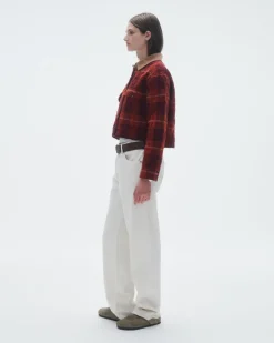 Women Guest In Residenc Cardigans & Jackets>Tartan Cropped Jacket