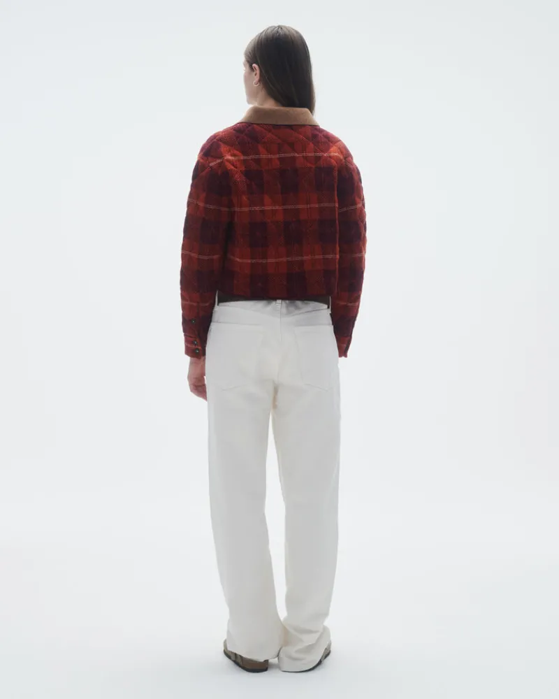 Women Guest In Residenc Cardigans & Jackets>Tartan Cropped Jacket