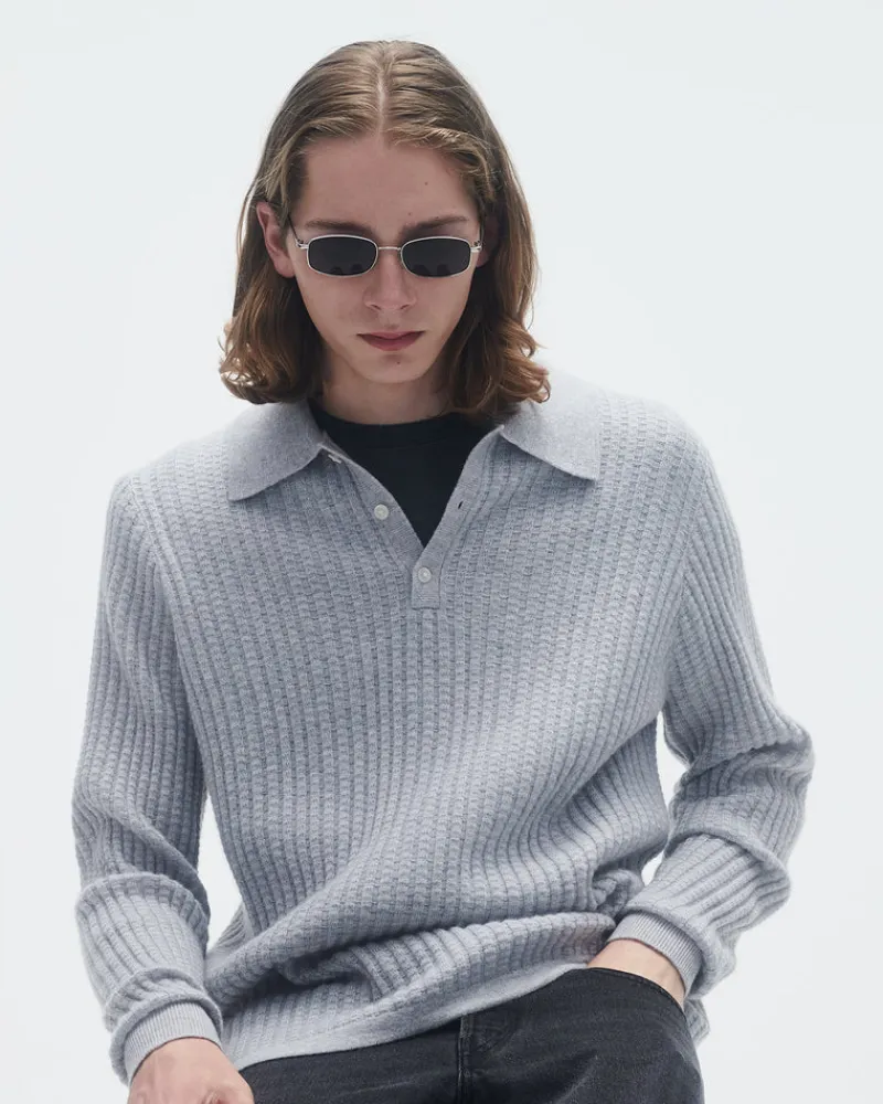 Guest In Residenc Tops & Sweaters>Theo Waffle Polo