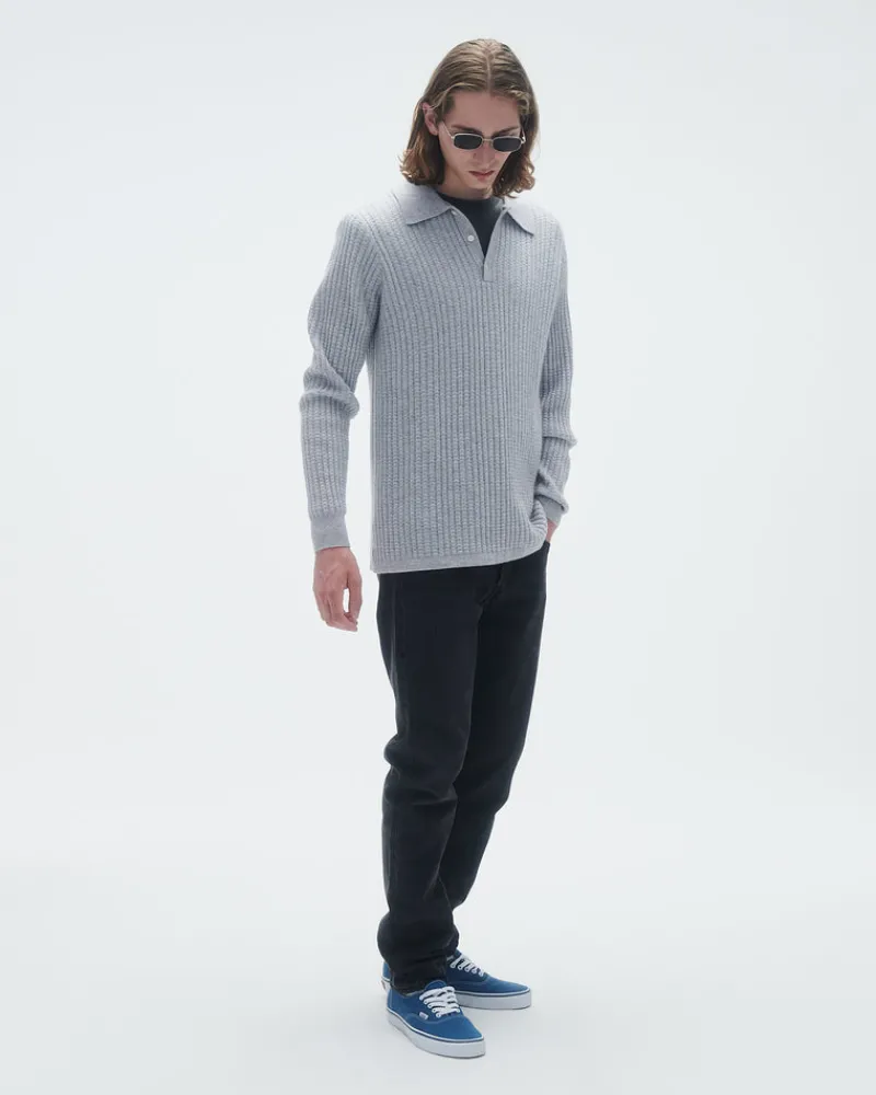 Guest In Residenc Tops & Sweaters>Theo Waffle Polo