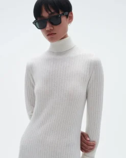 Women Guest In Residenc Dresses & Jumpsuits>Wide Rib Turtleneck Dress In Cashmere