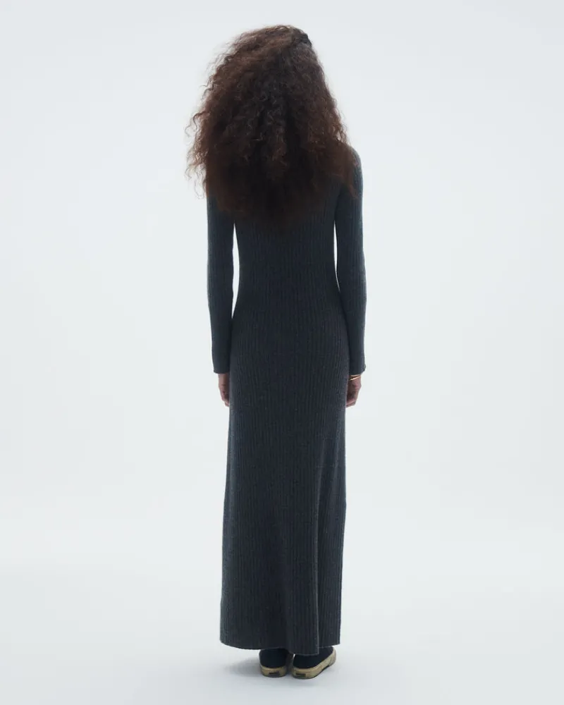 Women Guest In Residenc Dresses & Jumpsuits>Wide Rib Turtleneck Dress In Cashmere