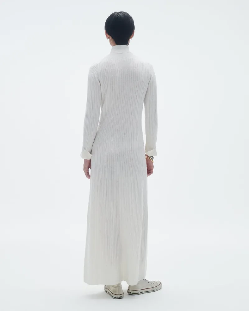 Women Guest In Residenc Dresses & Jumpsuits>Wide Rib Turtleneck Dress In Cashmere